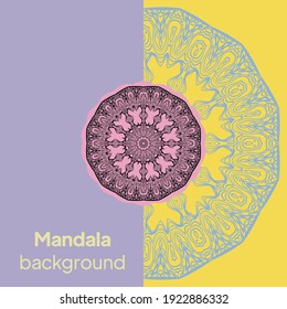 Flower Mandalas. Vintage decorative elements. Vector illustration