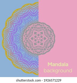 Flower Mandalas. Vintage decorative elements. Vector illustration