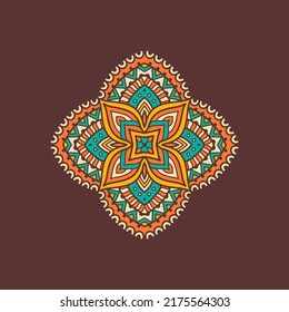 Flower Mandalas. Vintage decorative elements. Oriental pattern, vector illustration. Islam, Arabic, Indian, turkish, pakistan, chinese, ottoman motifs