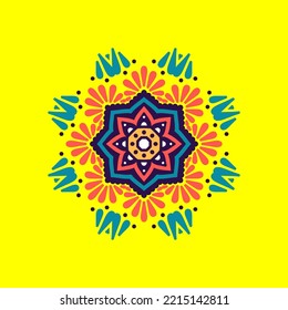Flower Mandalas. Vintage decorative elements. Oriental pattern, vector illustration. Islam, Arabic, Indian, Turkish, Pakistan, Chinese, ottoman motifs