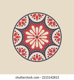 Flower Mandalas. Vintage decorative elements. Oriental pattern, vector illustration. Islam, Arabic, Indian, Turkish, Pakistan, Chinese, ottoman motifs