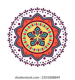 Flower mandalas vintage decorative elements.