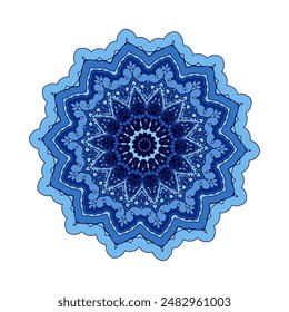 Flower Mandalas. Vintage decorative elements. Oriental pattern, vector illustration. Islam, Arabic, Indian, turkish pakistan chinese ottoman motifs