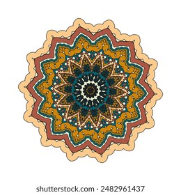 Flower Mandalas. Vintage decorative elements. Oriental pattern, vector illustration. Islam, Arabic, Indian, turkish pakistan chinese ottoman motifs