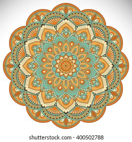 Flower Mandalas. Vintage decorative elements. Oriental pattern, vector illustration. Islam, Arabic, Indian, turkish, pakistan, chinese, ottoman motifs