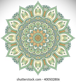 Flower Mandalas. Vintage decorative elements. Oriental pattern, vector illustration. Islam, Arabic, Indian, turkish, pakistan, chinese, ottoman motifs