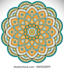 Flower Mandalas. Vintage decorative elements. Oriental pattern, vector illustration. Islam, Arabic, Indian, turkish, pakistan, chinese, ottoman motifs