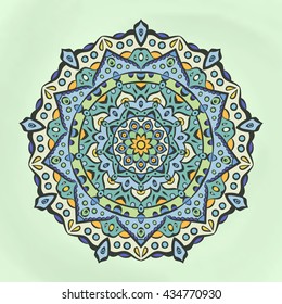 Flower Mandalas. Vintage decorative elements. Oriental pattern, vector illustration. Islam, Arabic, Indian, turkish, pakistan, chinese, ottoman motifs