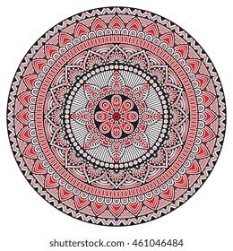 Flower Mandalas. Vintage decorative elements. Oriental pattern, vector illustration. Islam, Arabic, Indian, turkish, pakistan, chinese, ottoman motifs