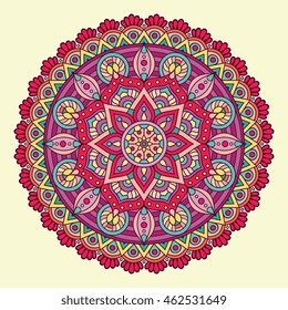 Flower Mandalas. Vintage decorative elements. Oriental pattern, vector illustration. Islam, Arabic, Indian, turkish, pakistan, chinese, ottoman motifs