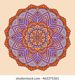 Flower Mandalas. Vintage decorative elements. Oriental pattern, vector illustration. Islam, Arabic, Indian, turkish, pakistan, chinese, ottoman motifs
