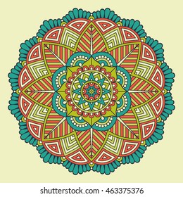 Flower Mandalas. Vintage decorative elements. Oriental pattern, vector illustration. Islam, Arabic, Indian, turkish, pakistan, chinese, ottoman motifs