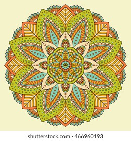Flower Mandalas. Vintage decorative elements. Oriental pattern, vector illustration. Islam, Arabic, Indian, turkish, pakistan, chinese, ottoman motifs