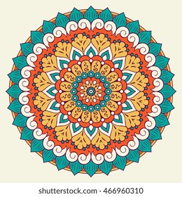 Flower Mandalas. Vintage decorative elements. Oriental pattern, vector illustration. Islam, Arabic, Indian, turkish, pakistan, chinese, ottoman motifs