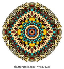 Flower Mandalas. Vintage decorative elements. Oriental pattern, vector illustration. Islam, Arabic, Indian, turkish, pakistan, chinese, ottoman motifs