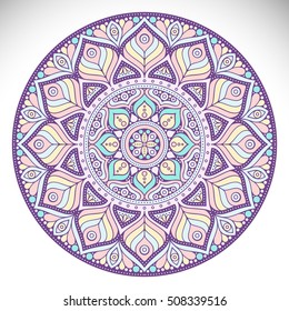 Flower Mandalas. Vintage decorative elements. Oriental pattern, vector illustration. Islam, Arabic, Indian, turkish, pakistan, chinese, ottoman motifs