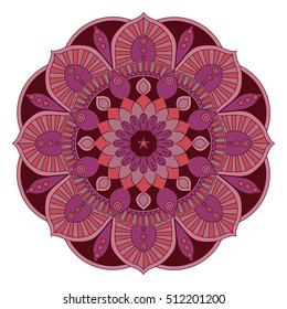 Flower Mandalas. Vintage decorative elements. Oriental pattern, vector illustration. Islam, Arabic, Indian, turkish, pakistan, chinese, ottoman motifs