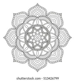 Flower Mandalas. Vintage decorative elements. Oriental pattern, vector illustration. Islam, Arabic, Indian, turkish, pakistan, chinese, ottoman motifs