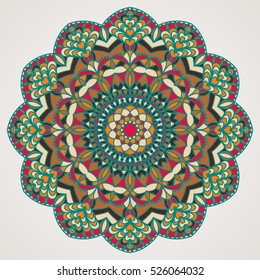 Flower Mandalas. Vintage decorative elements. Oriental pattern, vector illustration. Islam, Arabic, Indian, turkish