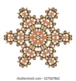 Flower Mandalas. Vintage decorative elements. Round. Oriental pattern, vector illustration. Islam, Arabic, Indian, turkish, pakistan, chinese, ottoman motifs. Florent symbol