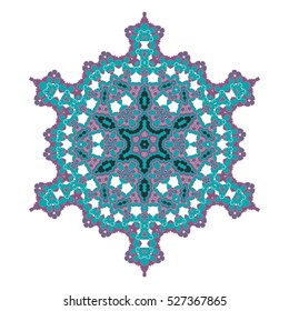 Flower Mandalas. Vintage decorative elements. Round. Oriental pattern, vector illustration. Islam, Arabic, Indian, turkish, pakistan, chinese, ottoman motifs. Florent symbol