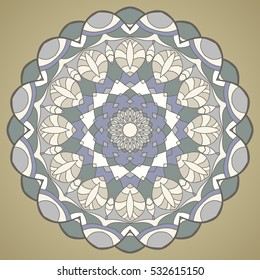 Flower Mandalas. Vintage decorative elements. Oriental pattern, vector illustration. Islam, Arabic, Indian, turkish, pakistan, chinese, ottoman motifs