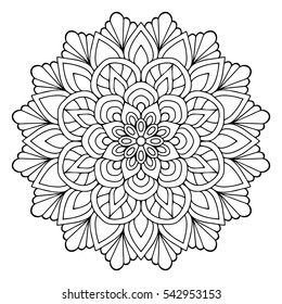 Flower Mandalas. Vintage decorative elements. Oriental pattern, vector illustration. Islam, Arabic, Indian, turkish, pakistan, chinese, ottoman motifs