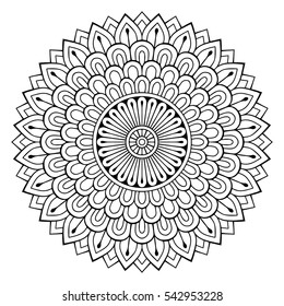 Flower Mandalas. Vintage decorative elements. Oriental pattern, vector illustration. Islam, Arabic, Indian, turkish, pakistan, chinese, ottoman motifs