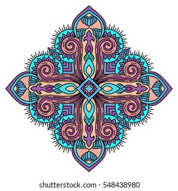 Flower Mandalas. Vintage decorative elements. Oriental pattern, vector illustration. Islam, Arabic, Indian, turkish, pakistan, chinese, ottoman motifs