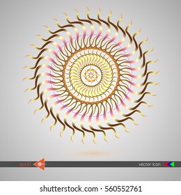 Flower Mandalas. Vintage decorative elements. Oriental pattern illustration. Islam, Arabic, Indian, turkish, pakistan, chinese, ottoman motifs