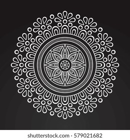 Flower Mandalas. Vintage decorative elements. Oriental pattern, vector illustration. Islam, Arabic, Indian, turkish, pakistan, chinese, ottoman motifs
