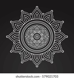 Flower Mandalas. Vintage decorative elements. Oriental pattern, vector illustration. Islam, Arabic, Indian, turkish, pakistan, chinese, ottoman motifs