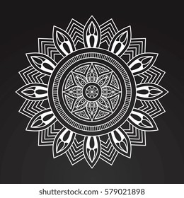Flower Mandalas. Vintage decorative elements. Oriental pattern, vector illustration. Islam, Arabic, Indian, turkish, pakistan, chinese, ottoman motifs