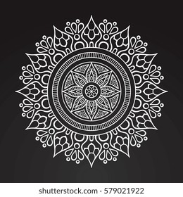 Flower Mandalas. Vintage decorative elements. Oriental pattern, vector illustration. Islam, Arabic, Indian, turkish, pakistan, chinese, ottoman motifs