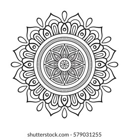 Flower Mandalas. Vintage decorative elements. Oriental pattern, vector illustration. Islam, Arabic, Indian, turkish, pakistan, chinese, ottoman motifs