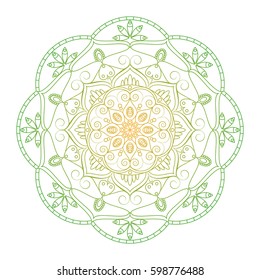 Flower Mandalas. Vintage decorative elements. Oriental pattern, vector illustration. Islam, Arabic, Indian, turkish, pakistan, chinese, ottoman motifs