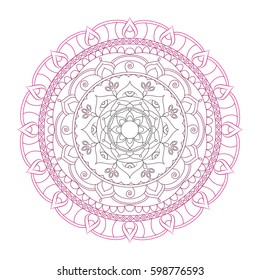 Flower Mandalas. Vintage decorative elements. Oriental pattern, vector illustration. Islam, Arabic, Indian, turkish, pakistan, chinese, ottoman motifs