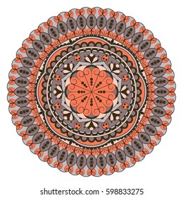 Flower Mandalas. Vintage decorative elements. Oriental pattern, vector illustration. Islam, Arabic, Indian, turkish, pakistan, chinese, ottoman motifs