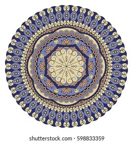 Flower Mandalas. Vintage decorative elements. Oriental pattern, vector illustration. Islam, Arabic, Indian, turkish, pakistan, chinese, ottoman motifs