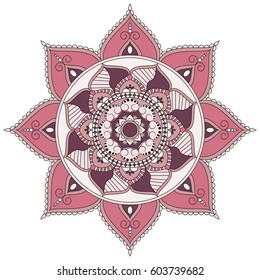 Flower Mandalas. Vintage decorative elements. Oriental pattern, vector illustration. Islam, Arabic, Indian, turkish, pakistan, chinese, ottoman motifs