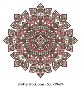 Flower Mandalas. Vintage decorative elements. Oriental pattern, vector illustration. Islam, Arabic, Indian, turkish, pakistan, chinese, ottoman motifs