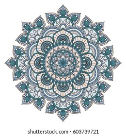 Flower Mandalas. Vintage decorative elements. Oriental pattern, vector illustration. Islam, Arabic, Indian, turkish, pakistan, chinese, ottoman motifs