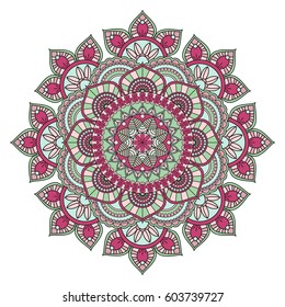 Flower Mandalas. Vintage decorative elements. Oriental pattern, vector illustration. Islam, Arabic, Indian, turkish, pakistan, chinese, ottoman motifs