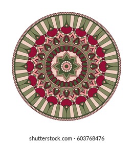 Flower Mandalas. Vintage decorative elements. Oriental pattern, vector illustration. Islam, Arabic, Indian, turkish, pakistan, chinese, ottoman motifs