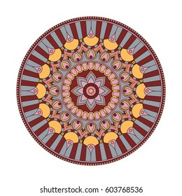 Flower Mandalas. Vintage decorative elements. Oriental pattern, vector illustration. Islam, Arabic, Indian, turkish, pakistan, chinese, ottoman motifs