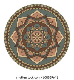 Flower Mandalas. Vintage decorative elements. Oriental pattern, vector illustration. Islam, Arabic, Indian, turkish, pakistan, chinese, ottoman motifs