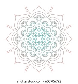 Flower Mandalas. Vintage decorative elements. Oriental pattern, vector illustration. Islam, Arabic, Indian, turkish, pakistan, chinese, ottoman motifs