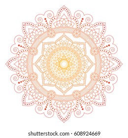 Flower Mandalas. Vintage decorative elements. Oriental pattern, vector illustration. Islam, Arabic, Indian, turkish, pakistan, chinese, ottoman motifs