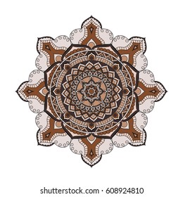 Flower Mandalas. Vintage decorative elements. Oriental pattern, vector illustration. Islam, Arabic, Indian, turkish, pakistan, chinese, ottoman motifs