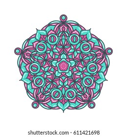 Flower Mandalas. Vintage decorative elements. Oriental pattern, vector illustration. Islam, Arabic, Indian turkish pakistan chinese ottoman motifs
